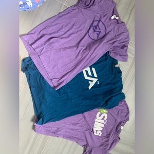 Ea/electronic arts and sims shirts men/unisex medium bundle